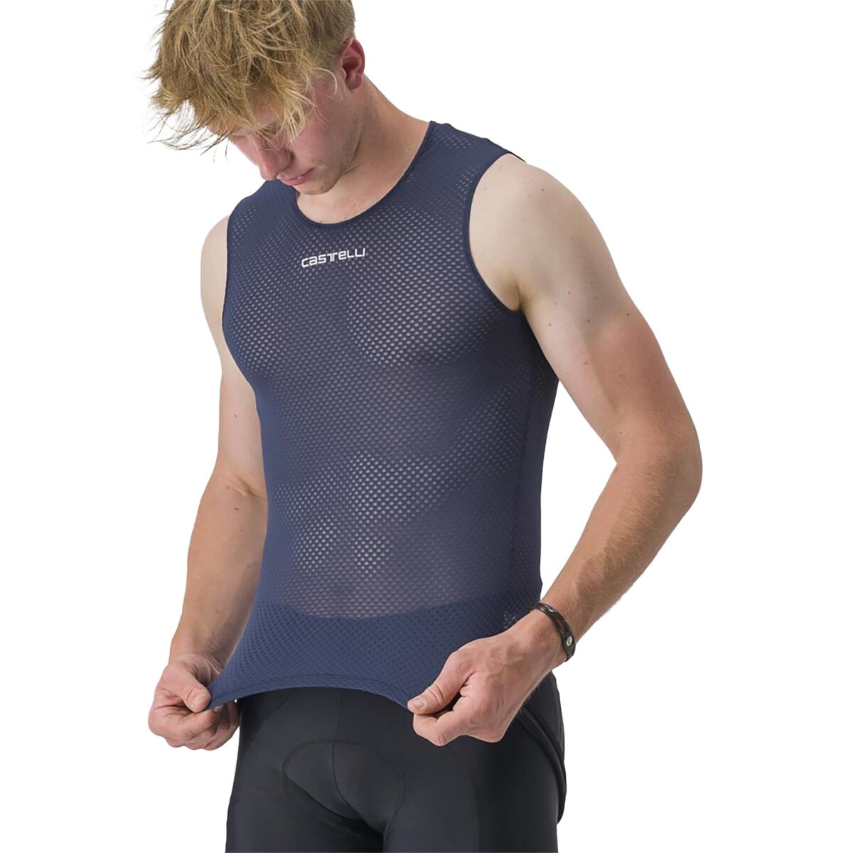 Image of Castelli Pro Mesh 2.0 Sleeveless Baselayer - Men's Belgian Blue, L