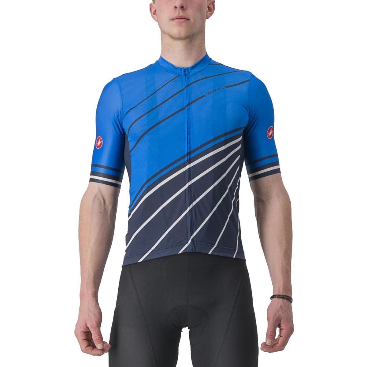 Castelli Speed Strada Jersey - Men's Drive Blue/Belgian Blue, M