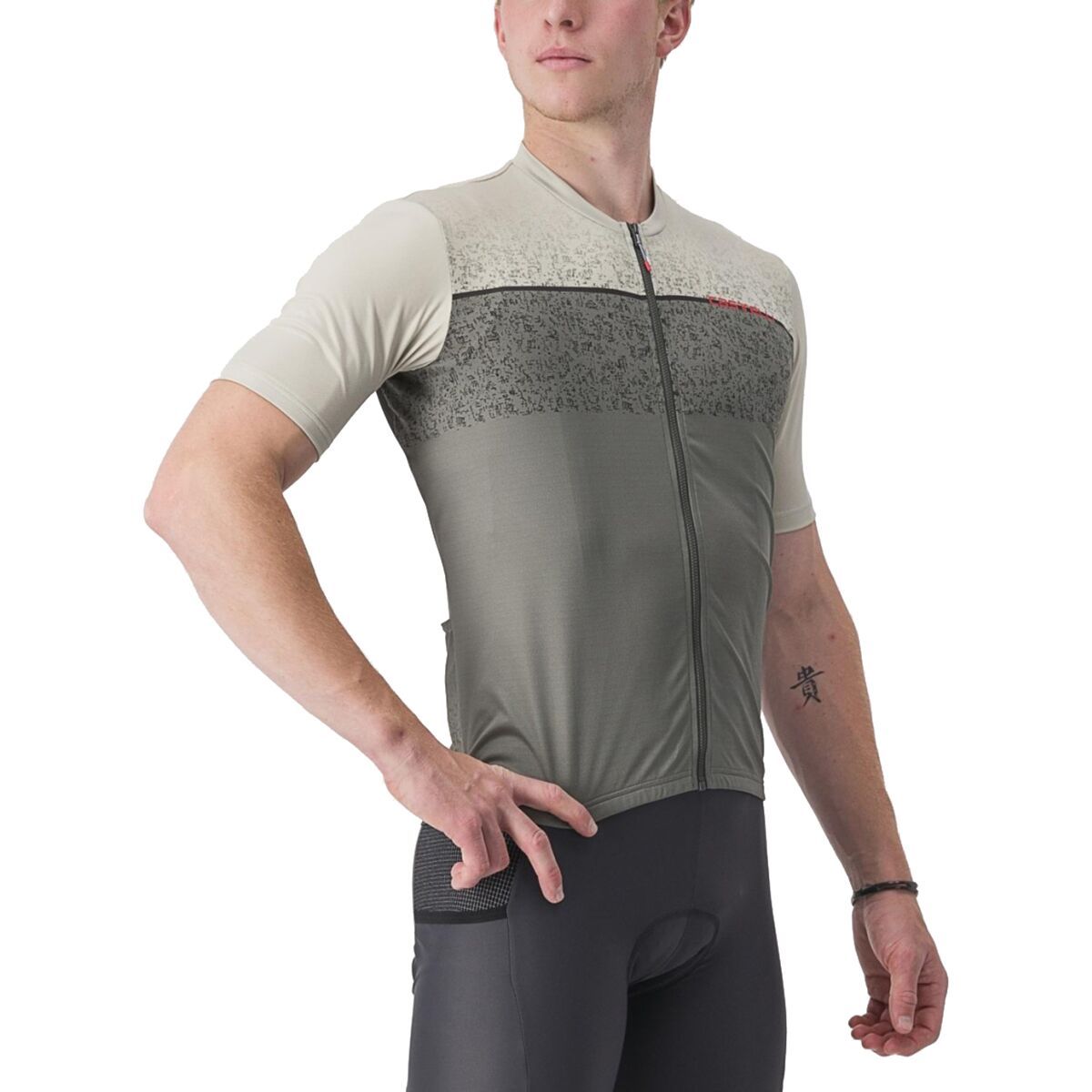 Castelli Unlimited Entrata Jersey - Men's Travertine Gray/Forest Gray, XS