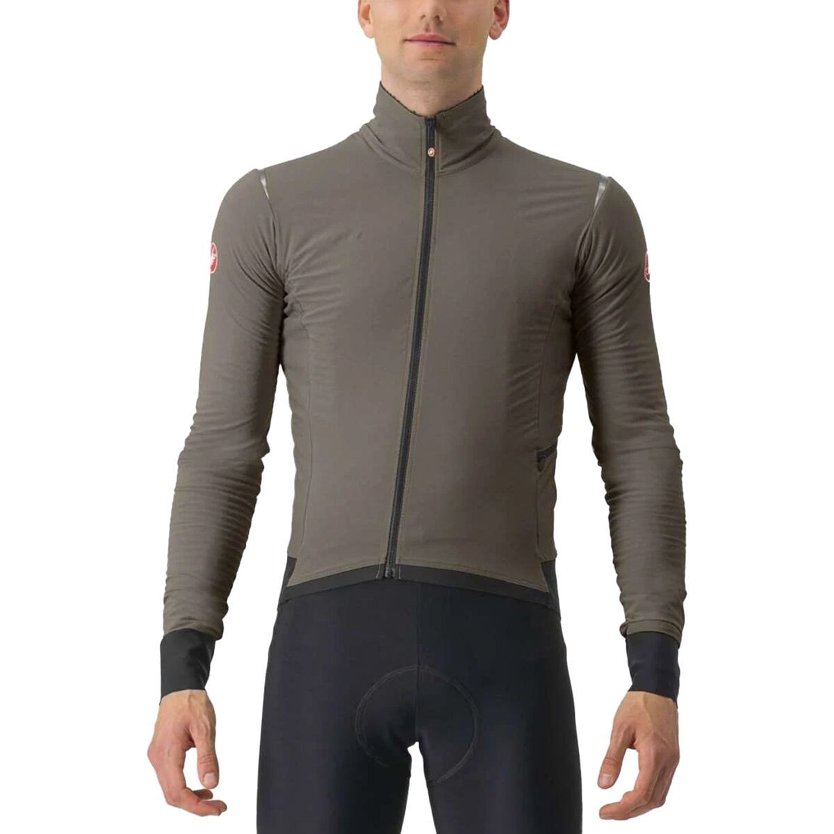 Image of Castelli Alpha Flight RoS Jacket - Men's Tarmac/Clay/Silver Gray, XL