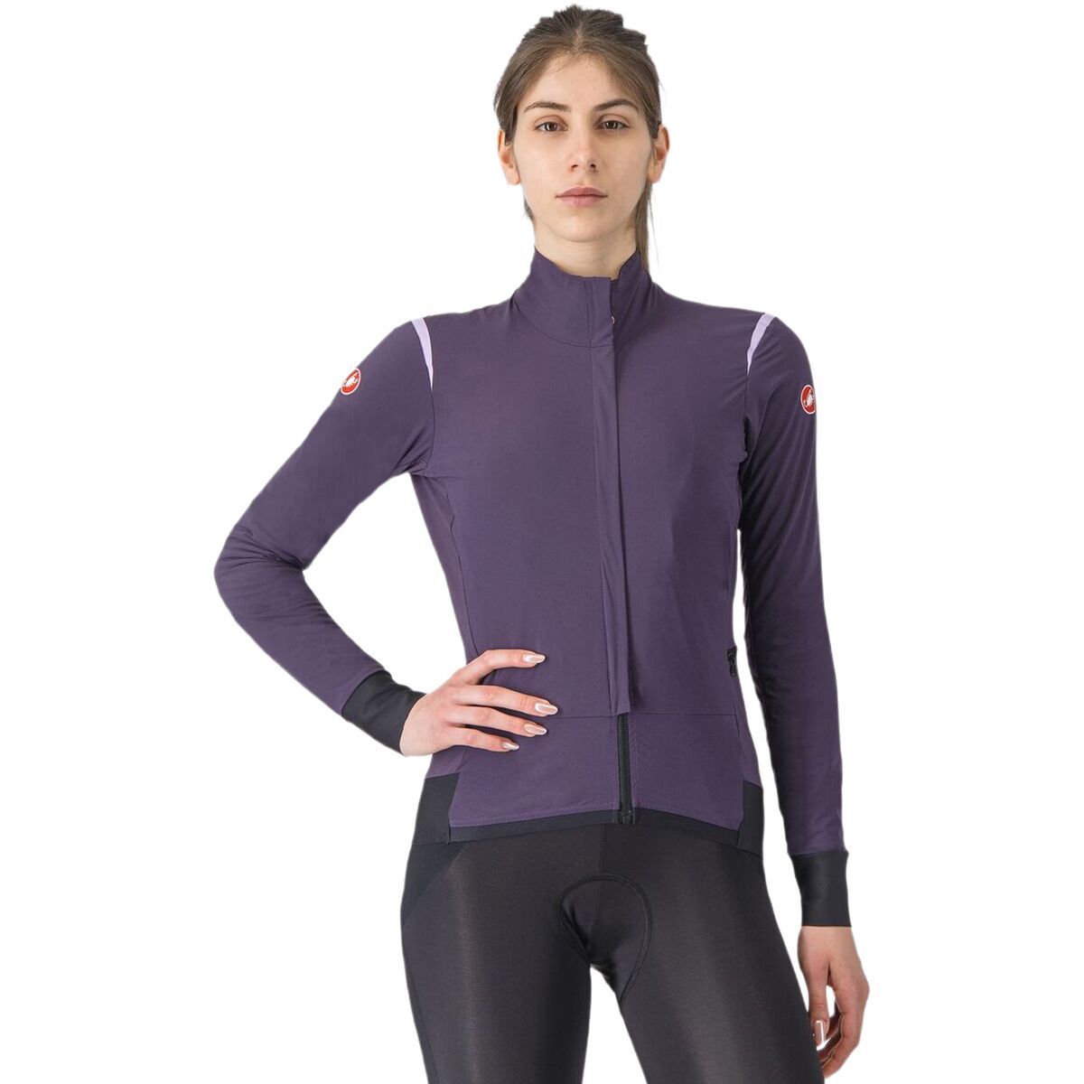 Castelli Alpha Flight RoS Jacket - Women's Light Black/Black Reflex, M