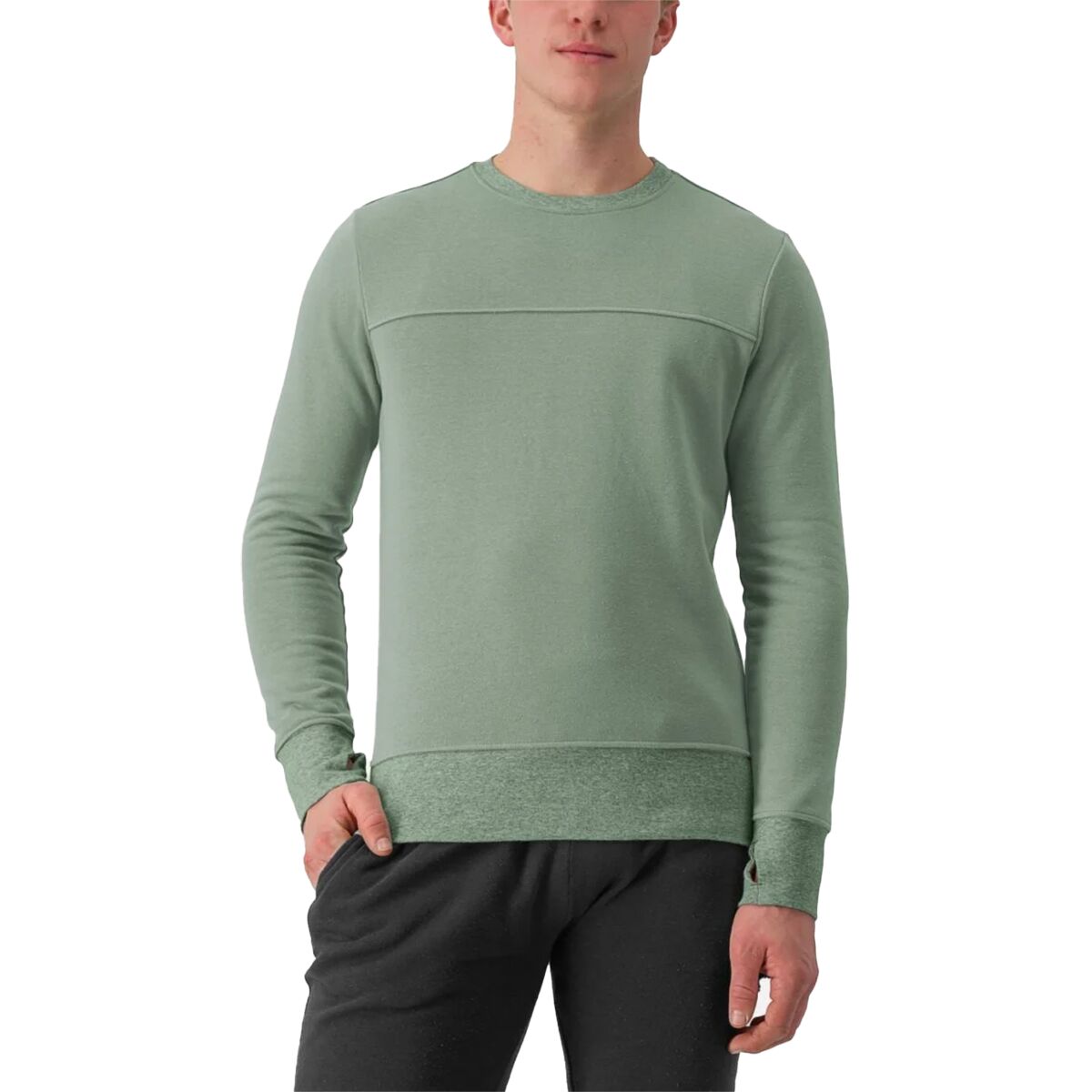 Castelli Castelli Logo Sweatshirt - Men's Defender Green, M