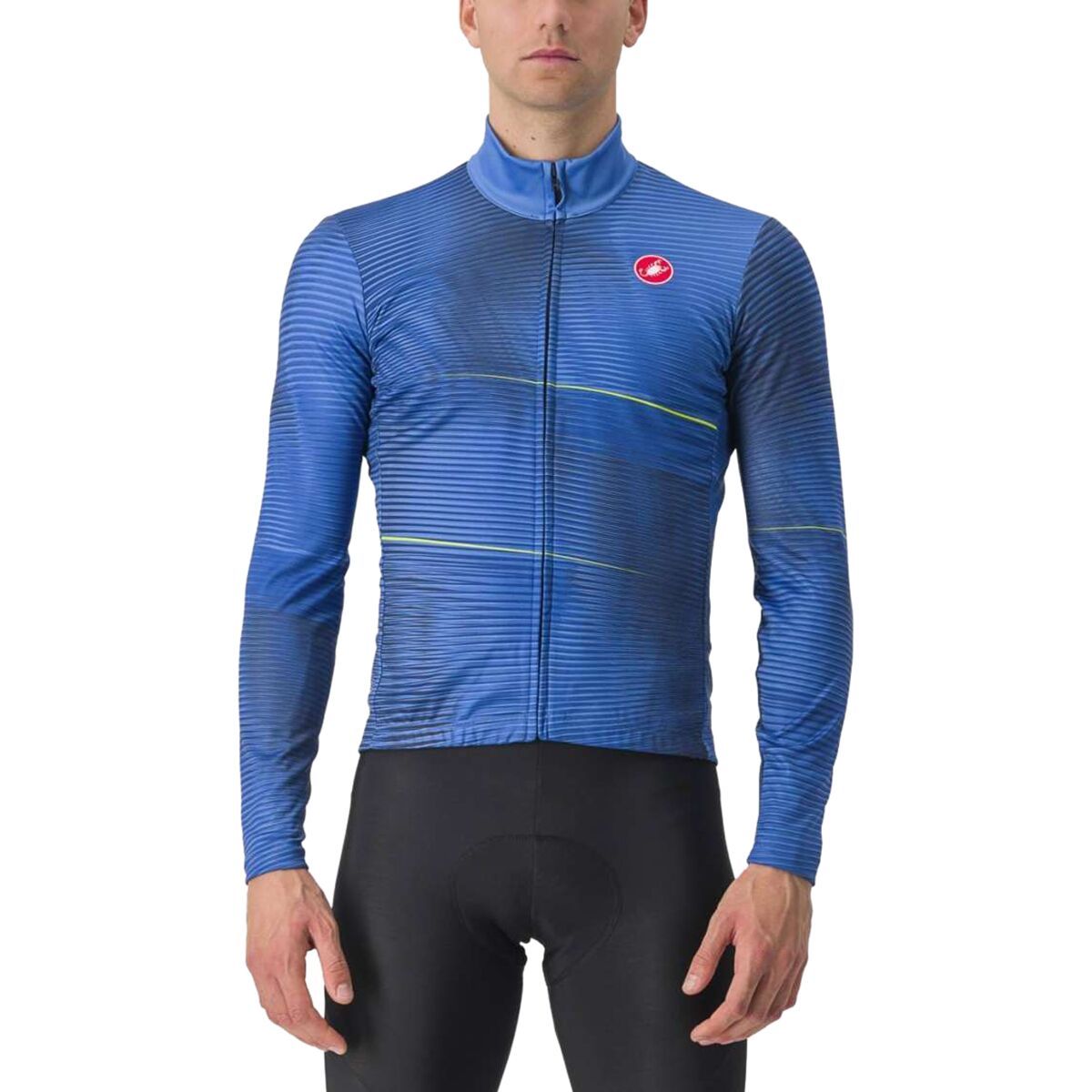 Castelli Raffica Long-Sleeve Jersey - Men's Mediterranean Blue, S