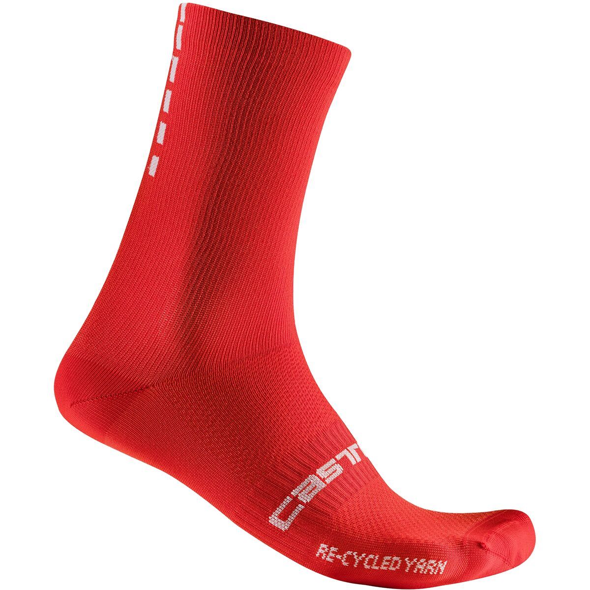 Image of Castelli Re-Cycle Thermal 18 Sock - Men's Red, XXL