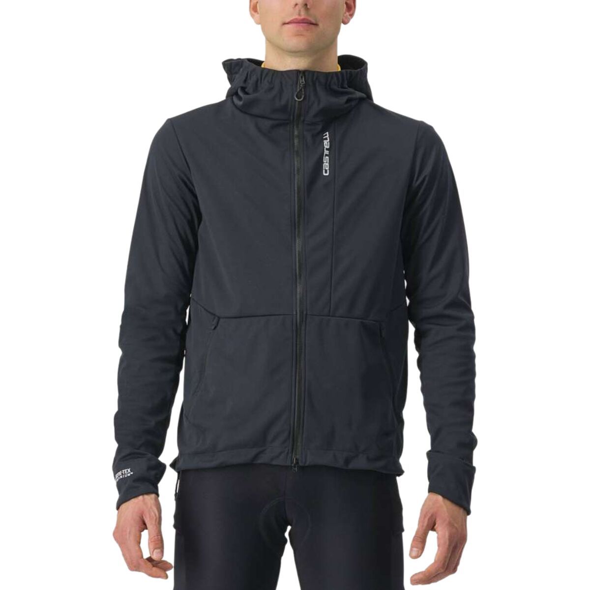 Image of Castelli Trail Hoodie Jacket - Men's Light Black, XXL