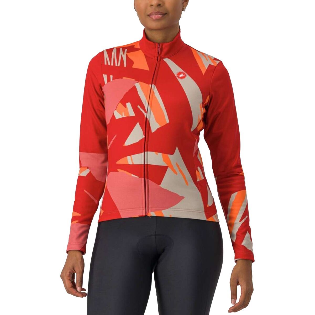 Castelli Tropicale Long-Sleeve Jersey - Women's Mineral Red, M