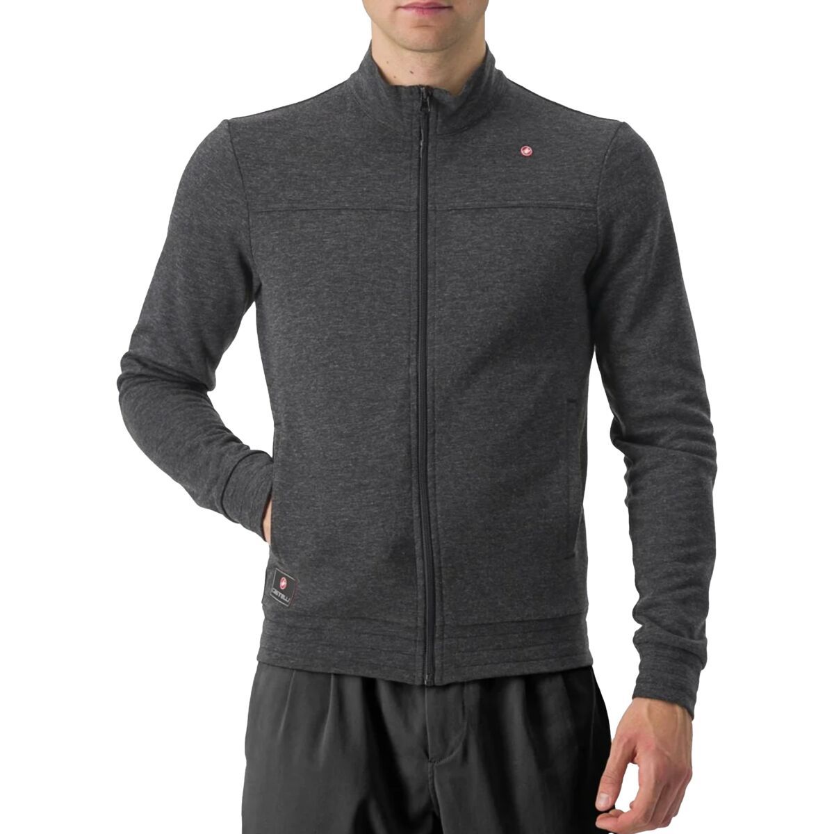 Image of Castelli Vigorelli Track Jacket - Men's Dark Gray, XXL