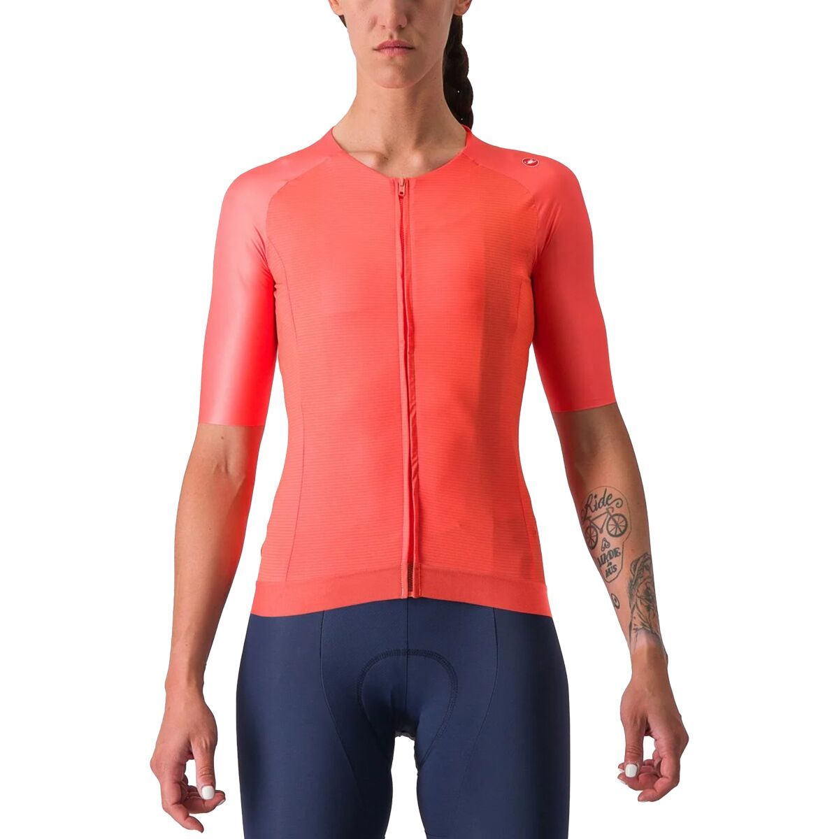 Image of Castelli Aero Pro 7.0 Jersey - Women's Brilliant Pink, L