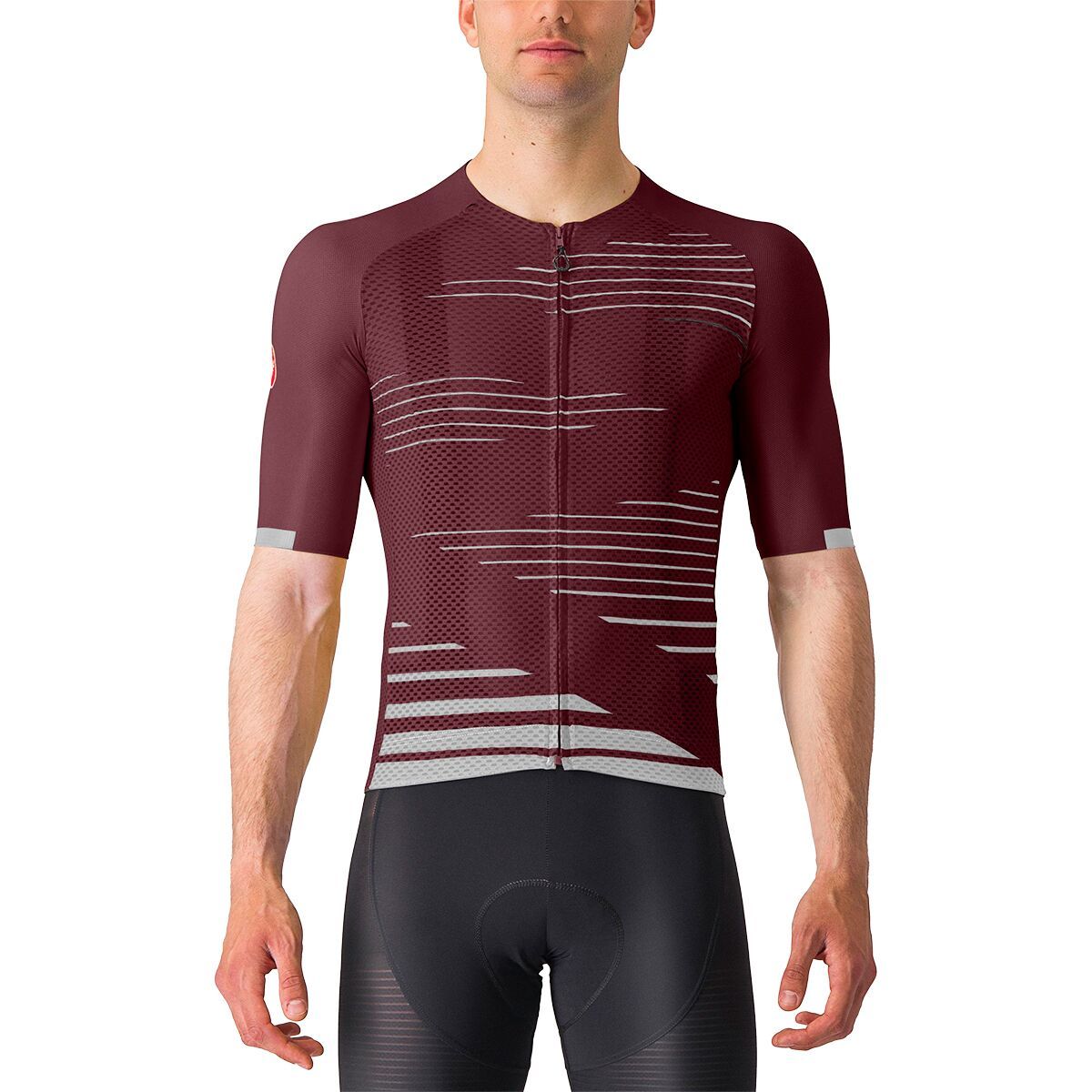 Castelli Climber's 4.0 Jersey - Men's Deep Bordeaux/Silver Moon, XL