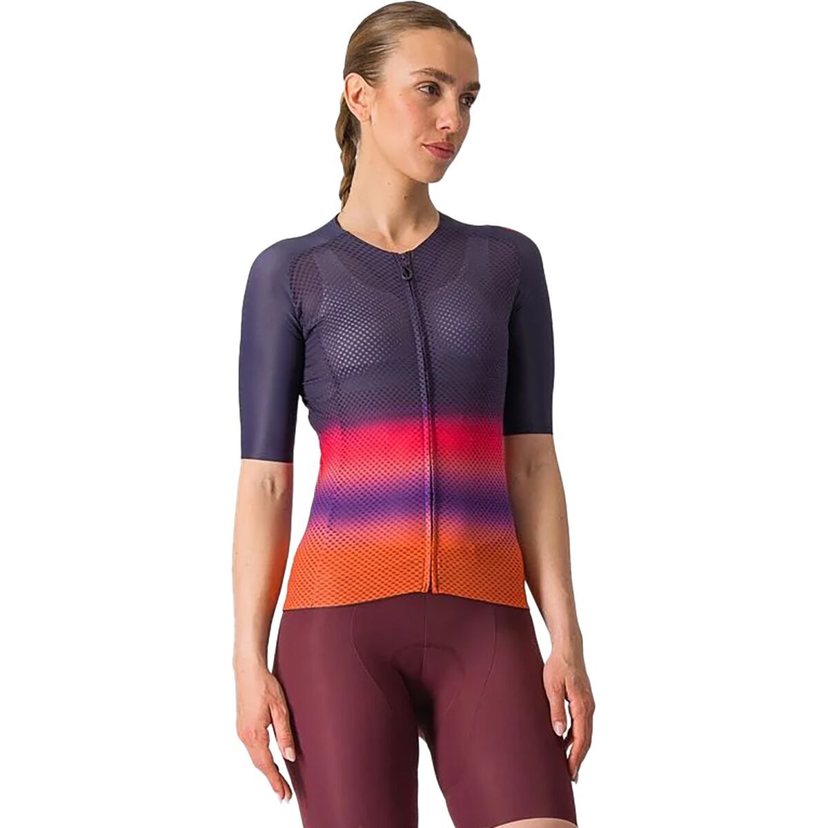Castelli Climber's 4.0 Jersey - Women's Night Shade/Pink-Orange, XL