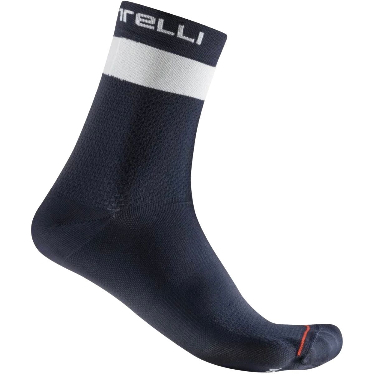 Image of Castelli Prologo Lite 15 Sock - Men's Belgian Blue/Ivory, S/M