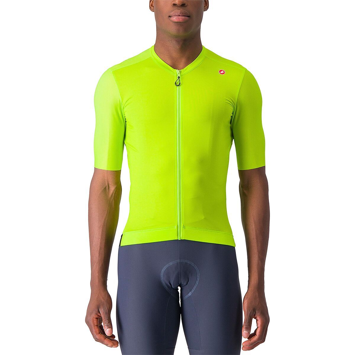 Castelli Espresso Jersey - Men's Electric Lime/Deep Green, M