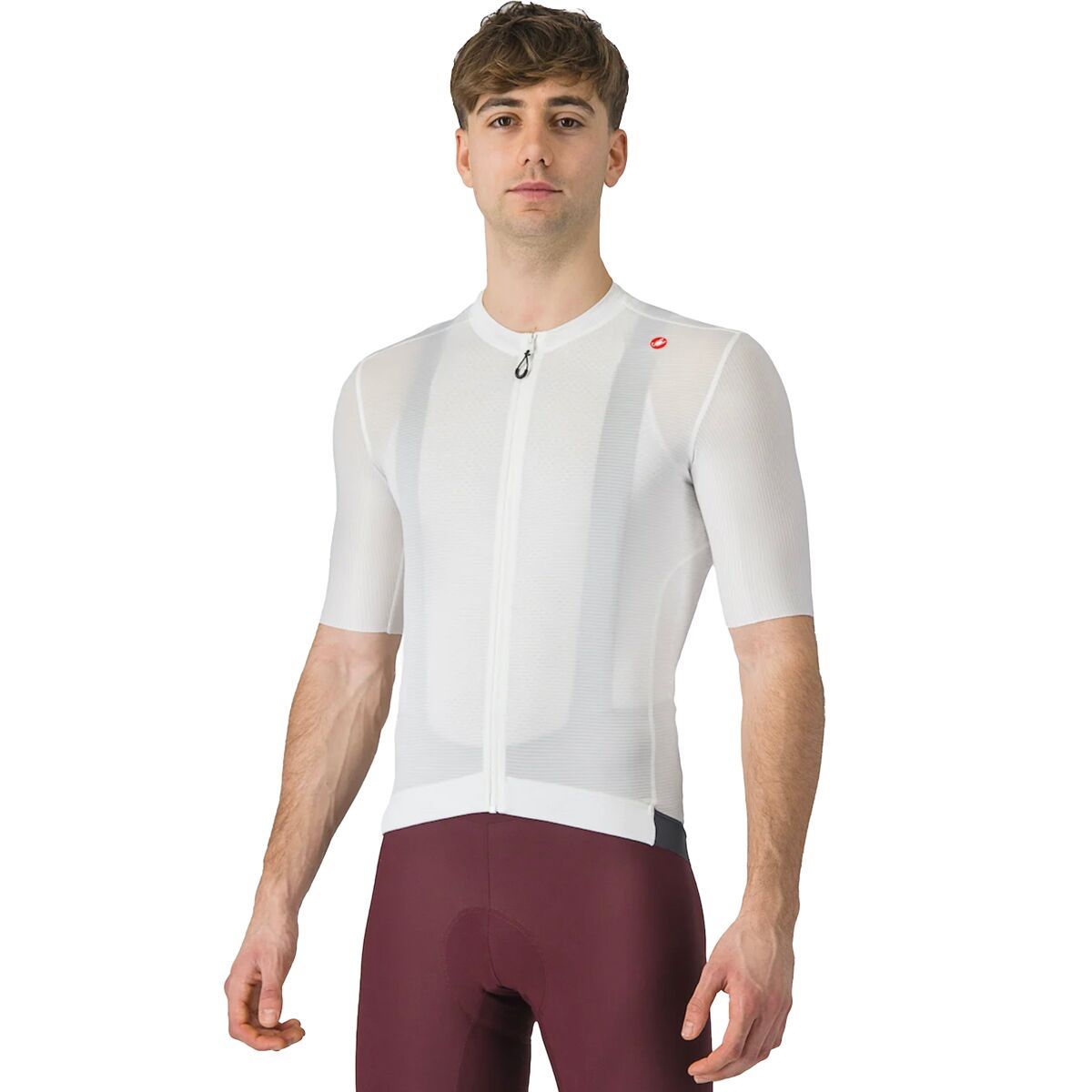 Image of Castelli Espresso Jersey - Men's Ivory/Dark Gray, XXL