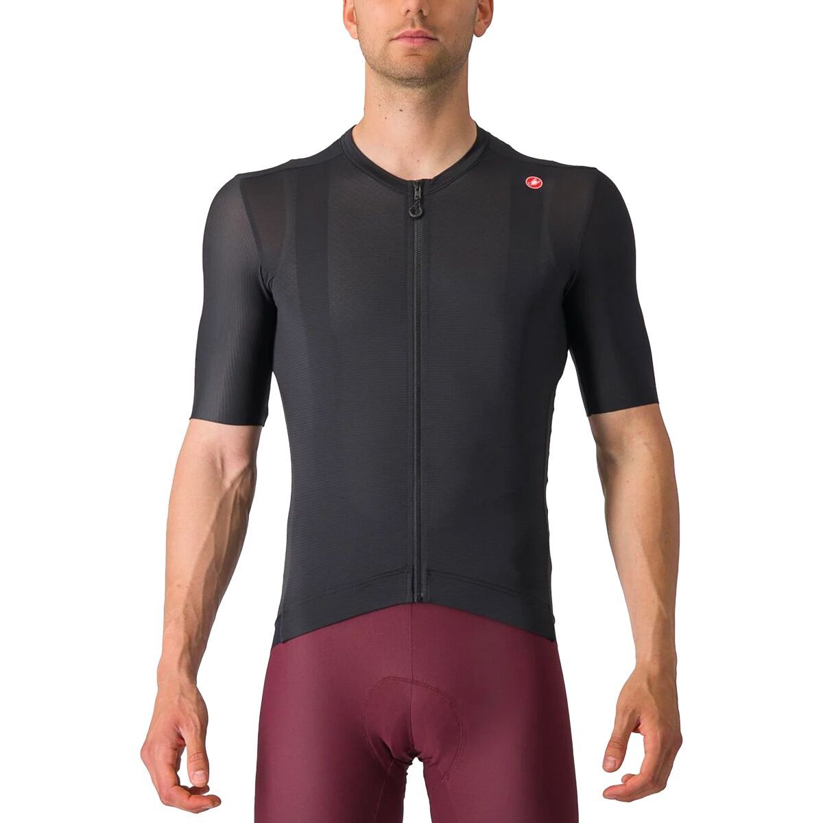Image of Castelli Espresso Jersey - Men's Light Black/Dark Gray, XL