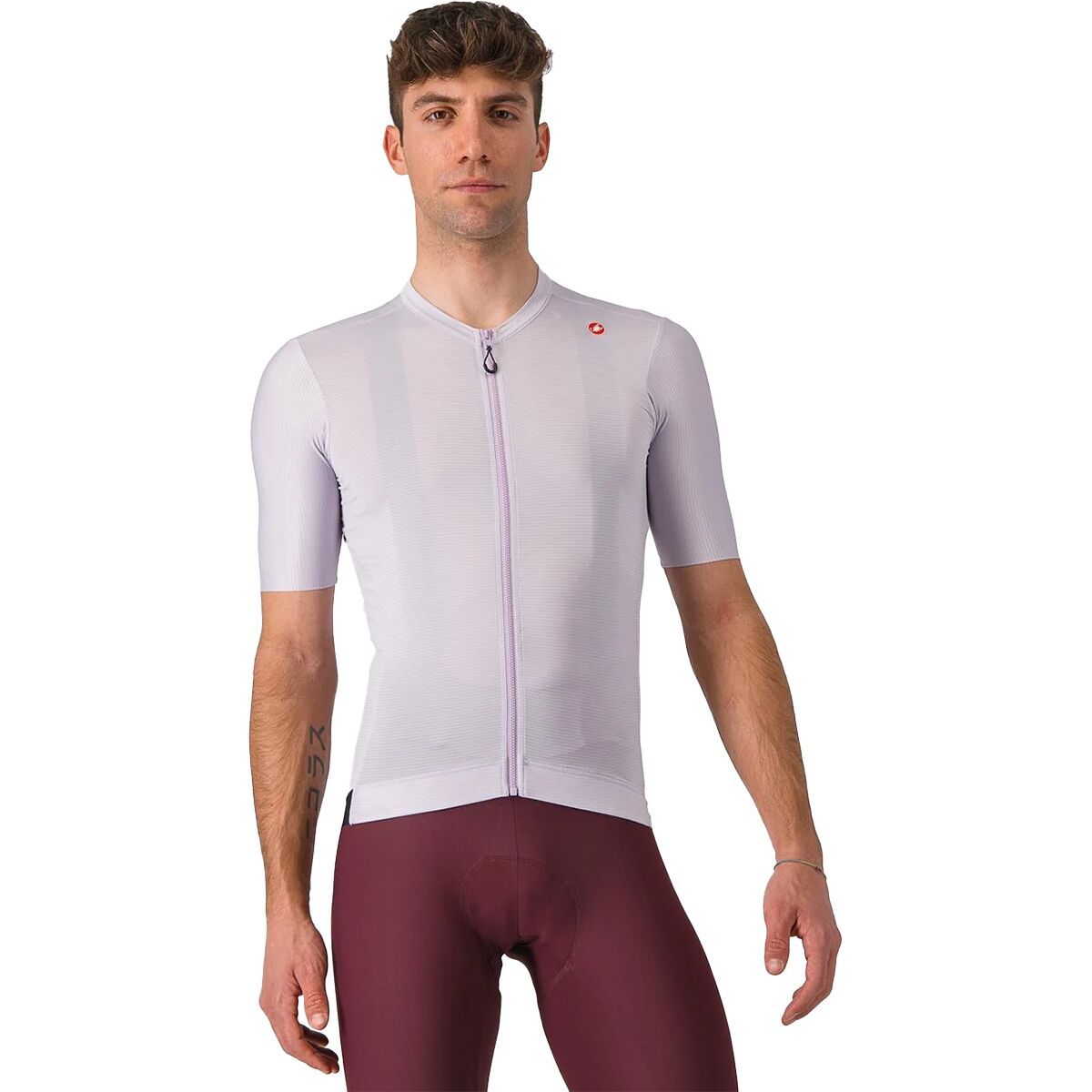 Castelli Espresso Jersey - Men's Purple Mist/Dark Gray, M