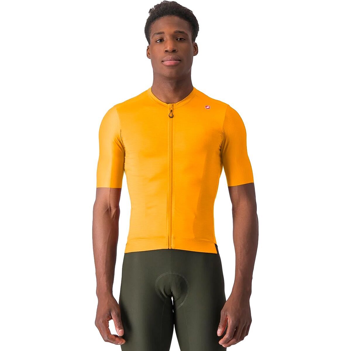 Image of Castelli Espresso Jersey - Men's Vivid Orange/Dark Gray, XXL