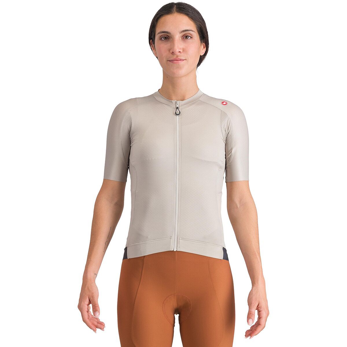 Image of Castelli Espresso Jersey - Women's Silver Moon/Dark Gray, L