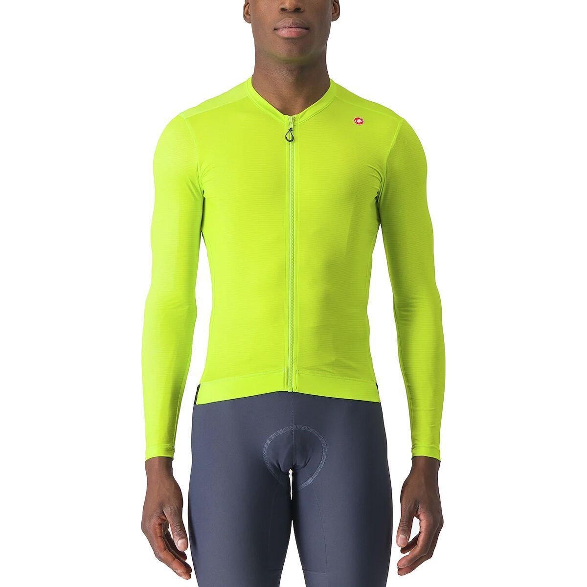 Castelli Espresso Long-Sleeve Jersey - Men's Electric Lime/Deep Green, XL