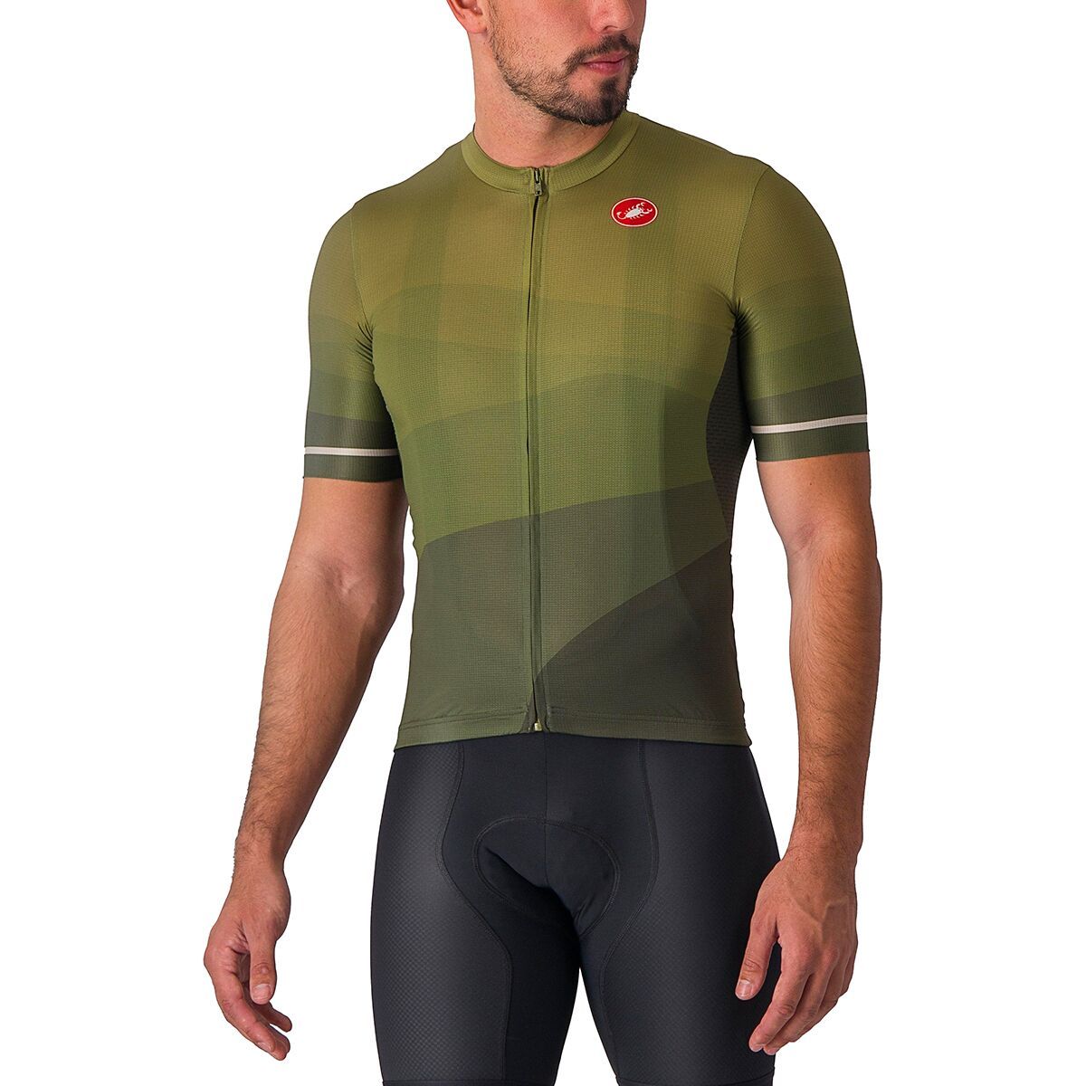 Castelli Orizzonte Jersey - Men's Deep Green/Sage-Silver Moon, XL
