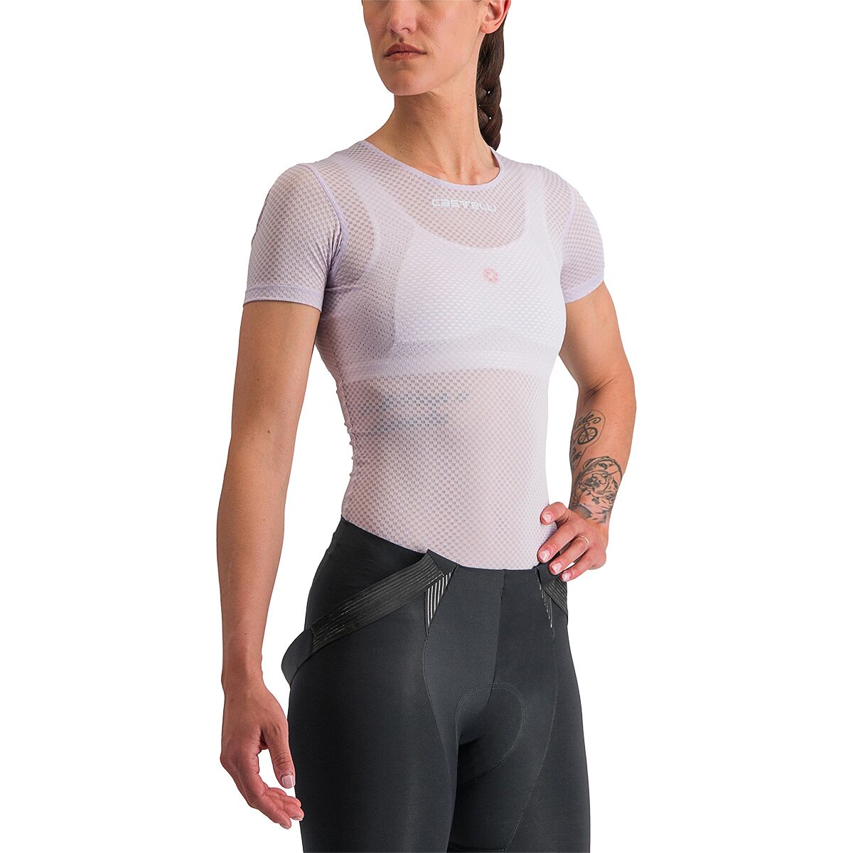 Image of Castelli Pro Mesh Short-Sleeve Baselayer - Women's Purple Mist, M