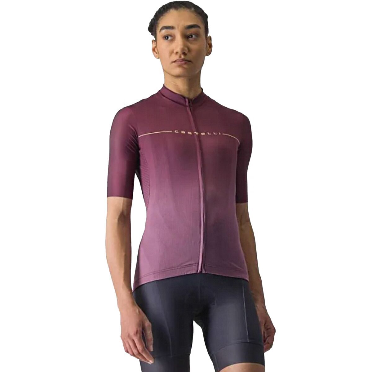 Castelli Salita Jersey - Women's Deep Bordeaux/Deep Purple-Soft Orange, L