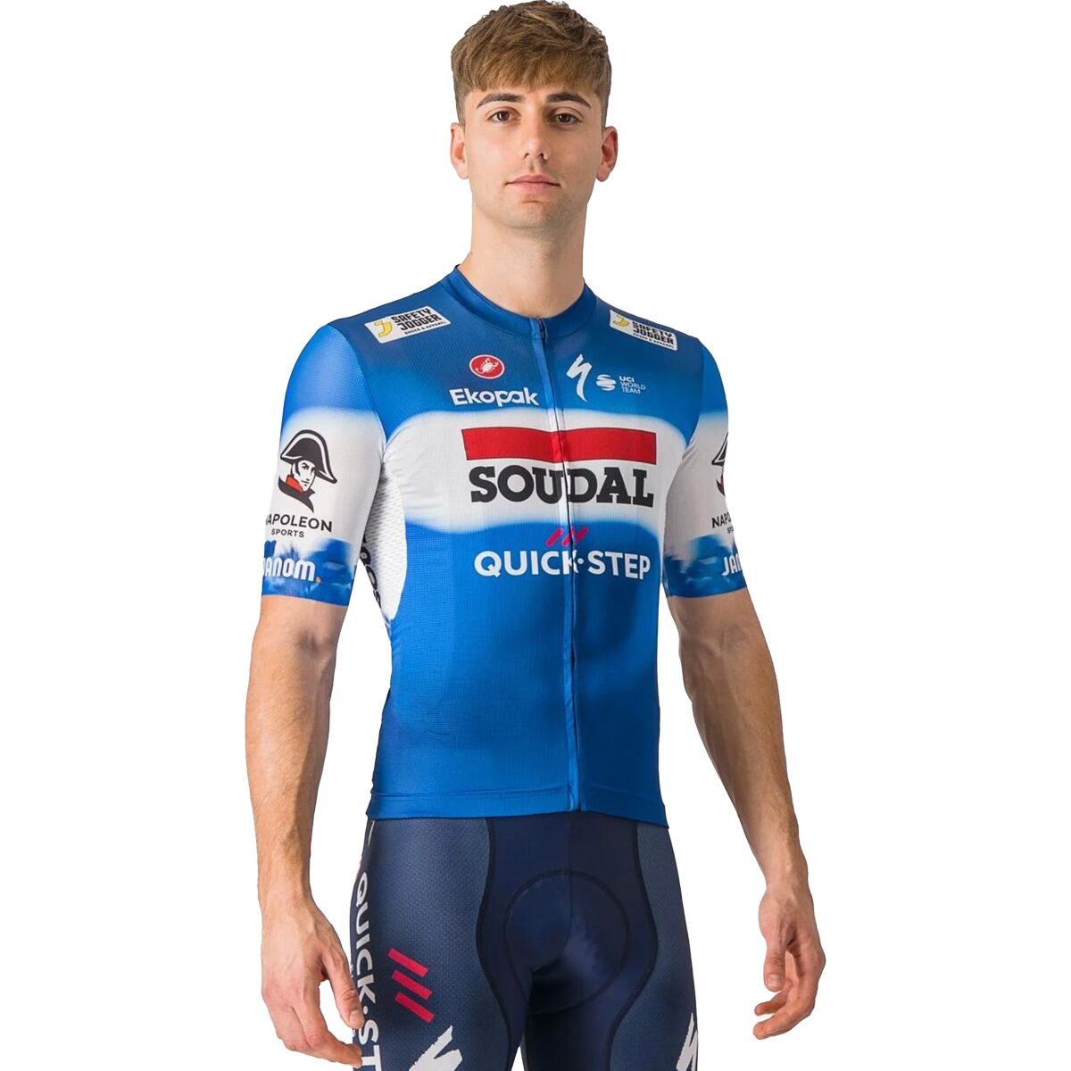 Castelli Castelli Soudal/Q-S Competizione 3 Jersey - Men's Blue/Red, L