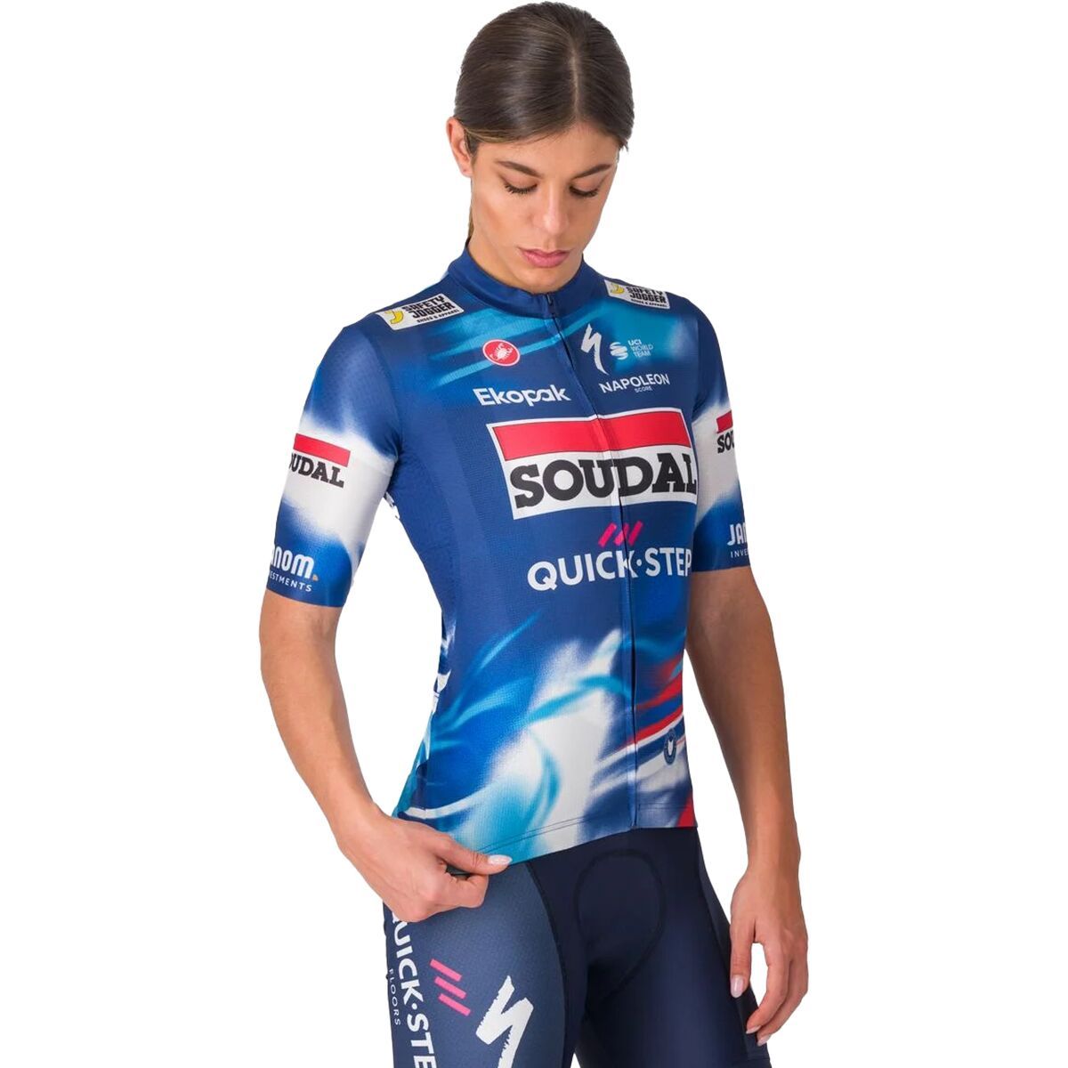 Image of Castelli Soudal/Q-S Competizione 3 Jersey - Women's Blue/Red, M
