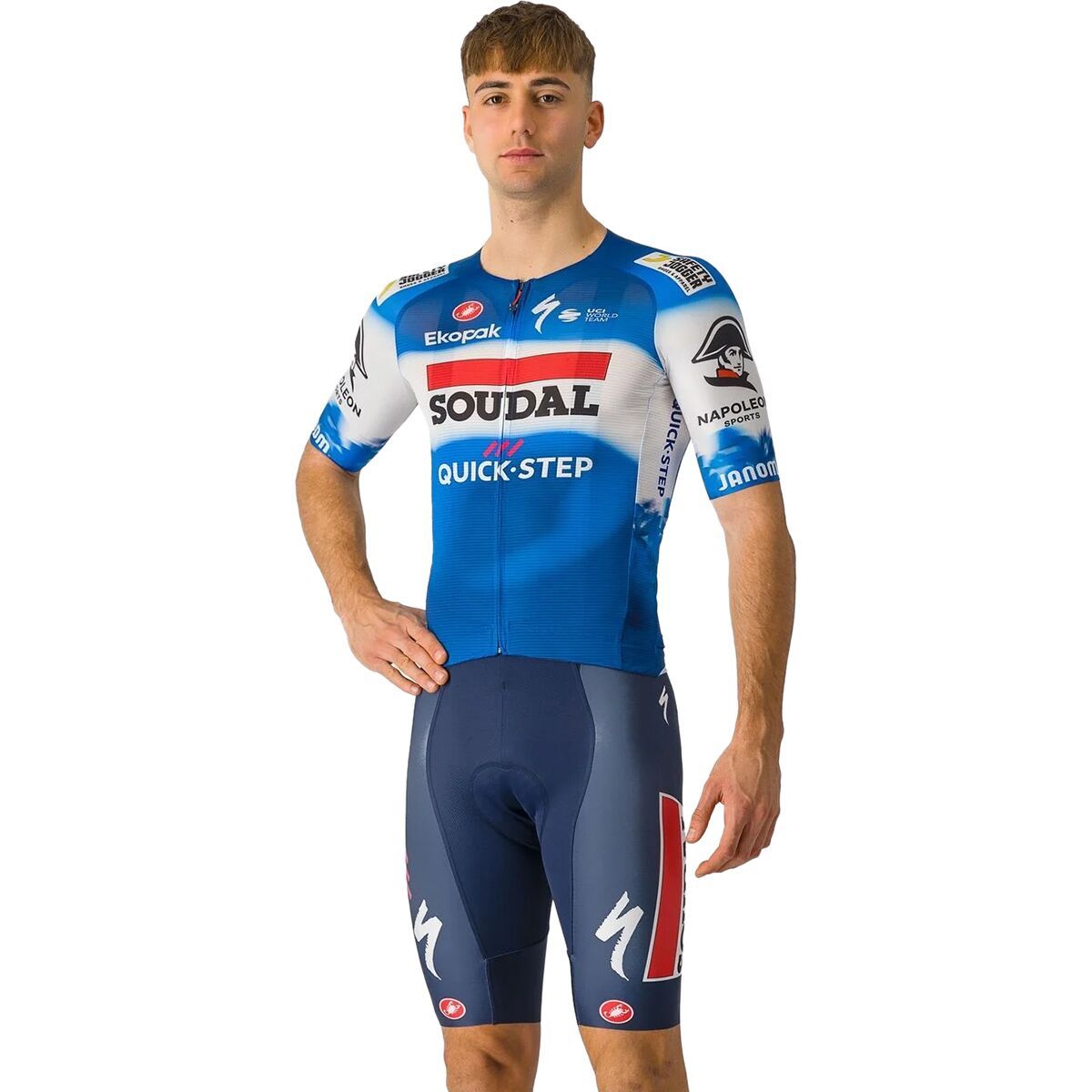 Castelli Soudal/Q-S Free Aero RC Pro Bib Short - Men's Belgian Blue, L