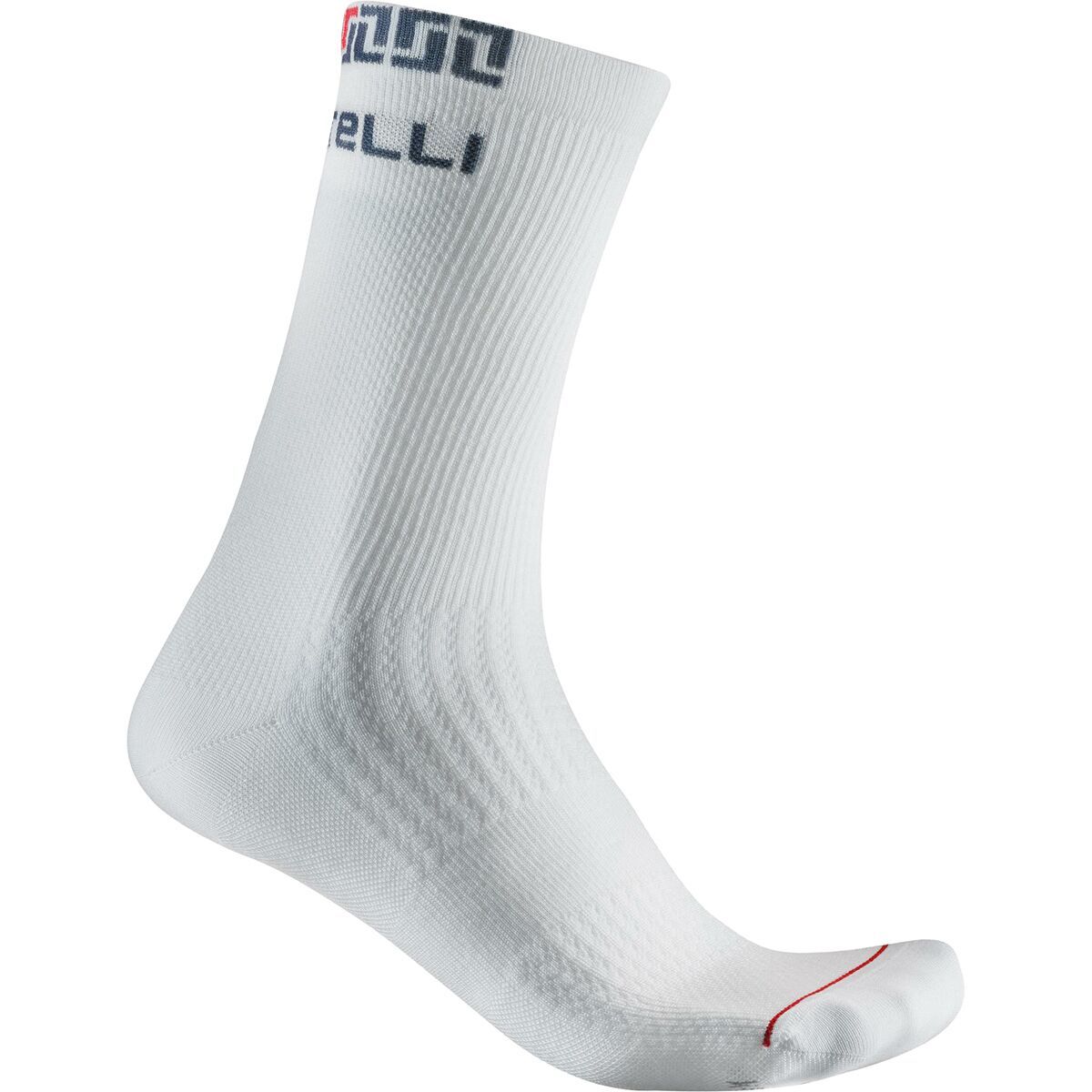 Image of Castelli Bandito Merino 18 Sock White, L/XL