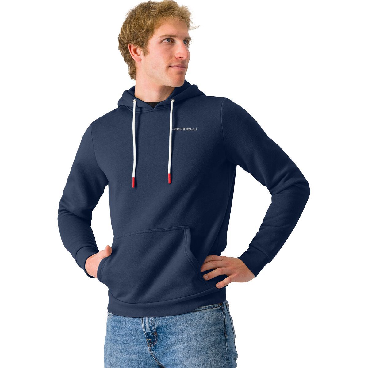 Image of Castelli Classico Hoodie - Men's Belgian Blue, L