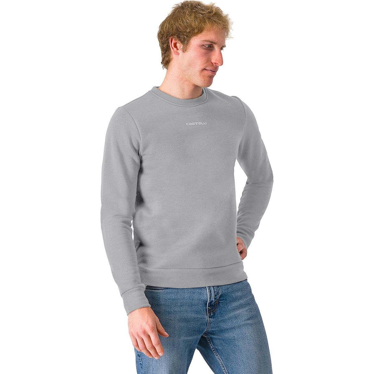 Image of Castelli Classico Sweatshirt - Men's Cool Gray, L