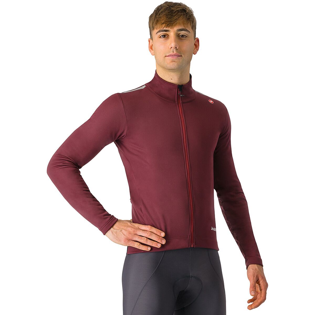 Image of Castelli Espresso Air Jacket - Men's Deep Bordeaux, XXL