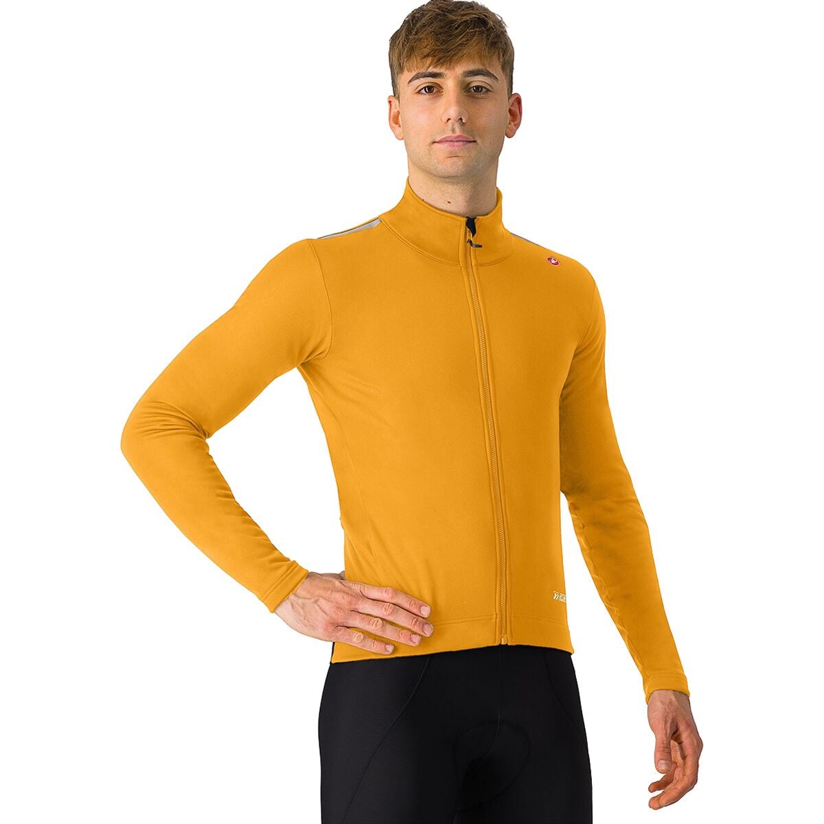 Image of Castelli Espresso Air Jacket - Men's Vivid Orange, M