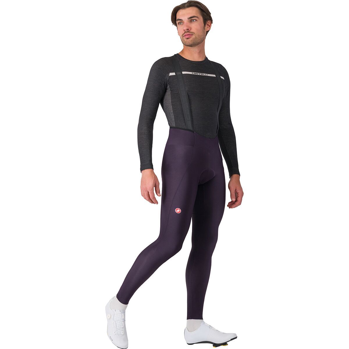 Image of Castelli Espresso Bibtight - Men's Dark Night Shade, M