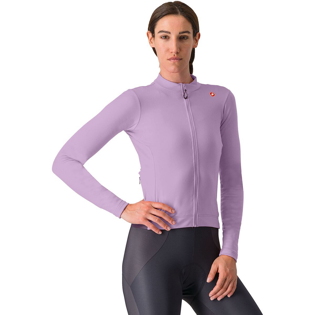 Castelli Espresso Thermal Jersey - Women's Purple Mist/Deep Purple, S