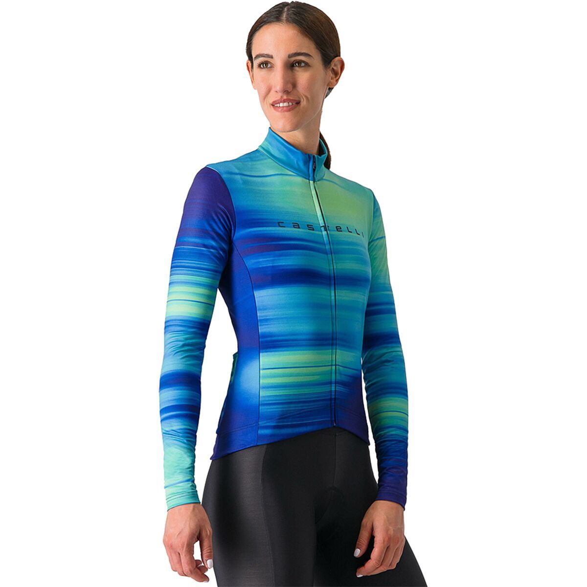 Castelli Phase Long-Sleeve Jersey - Women's Multicolor Blue, S