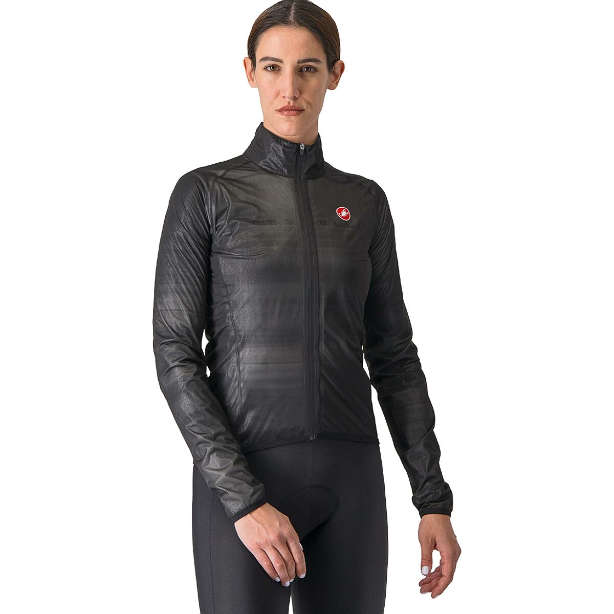 Image of Castelli Squall Shell Jacket - Women's Light Black/Silver Gray, XS