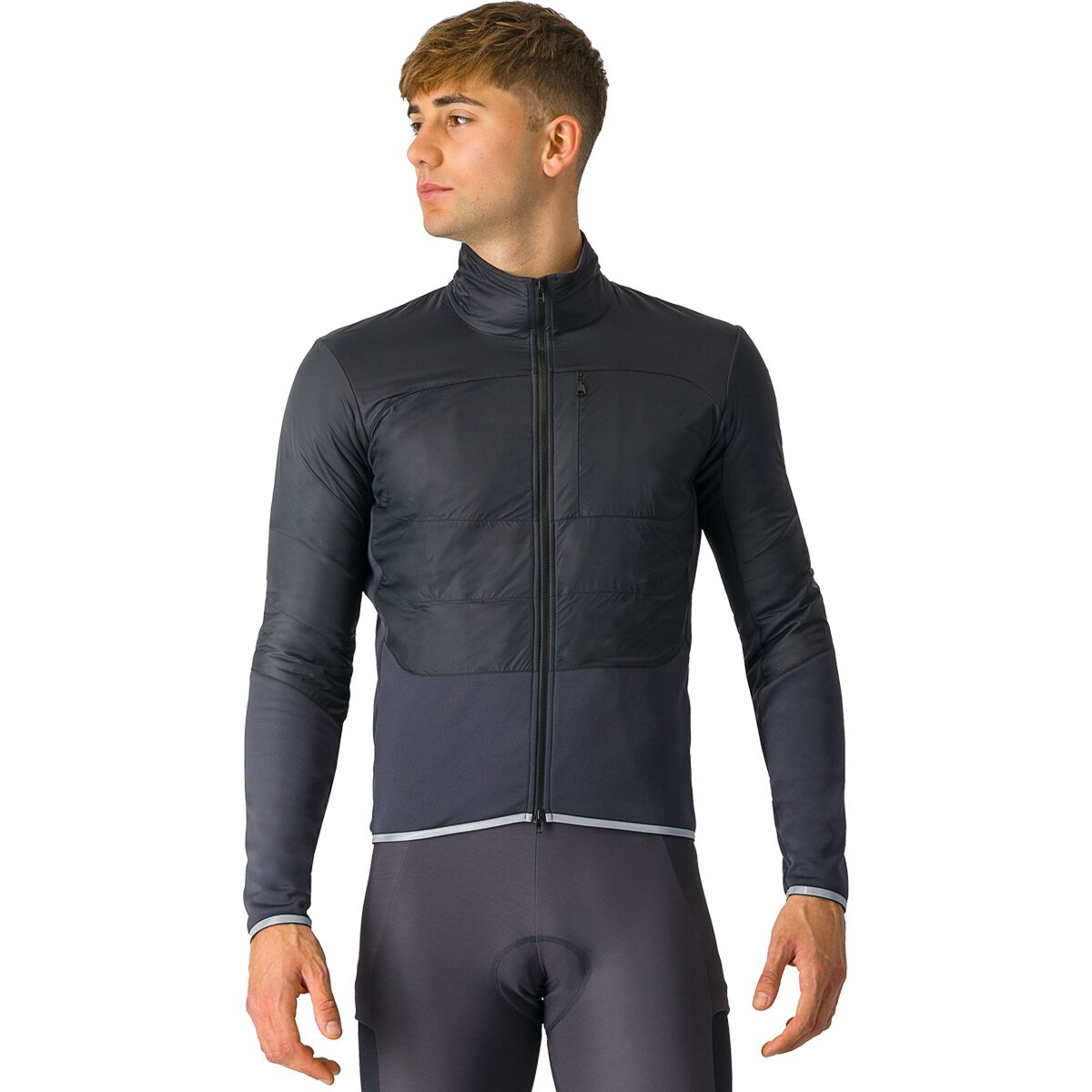 Image of Castelli Unlimited Jacket - Men's Light Black/Dark Gray, 3XL