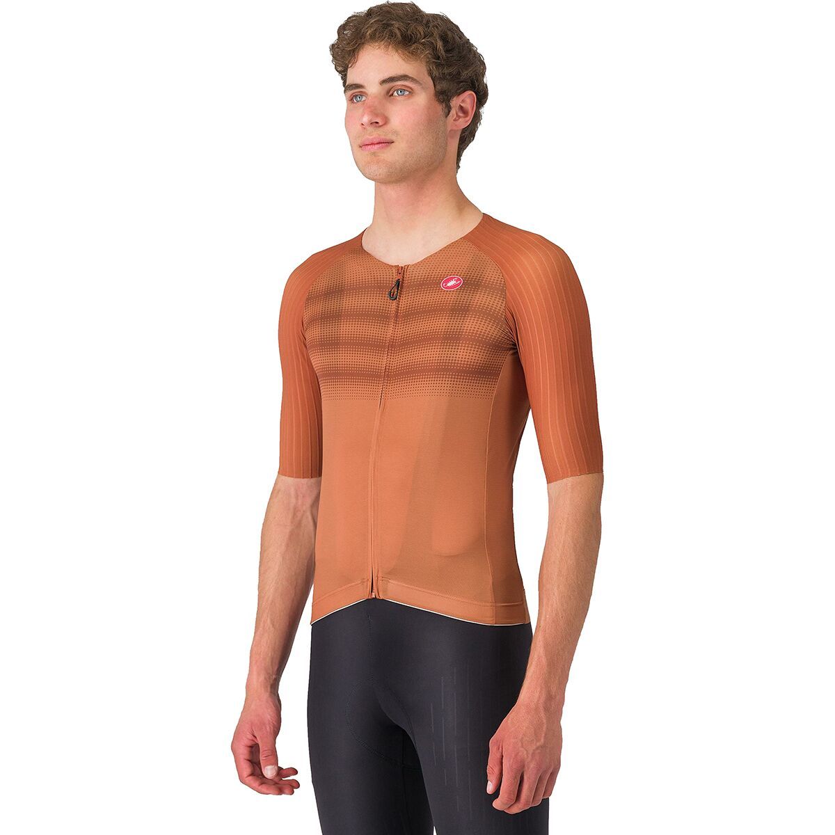 Image of Castelli Aero Pro 8S Short-Sleeve Jersey - Men's Mocha, XXL