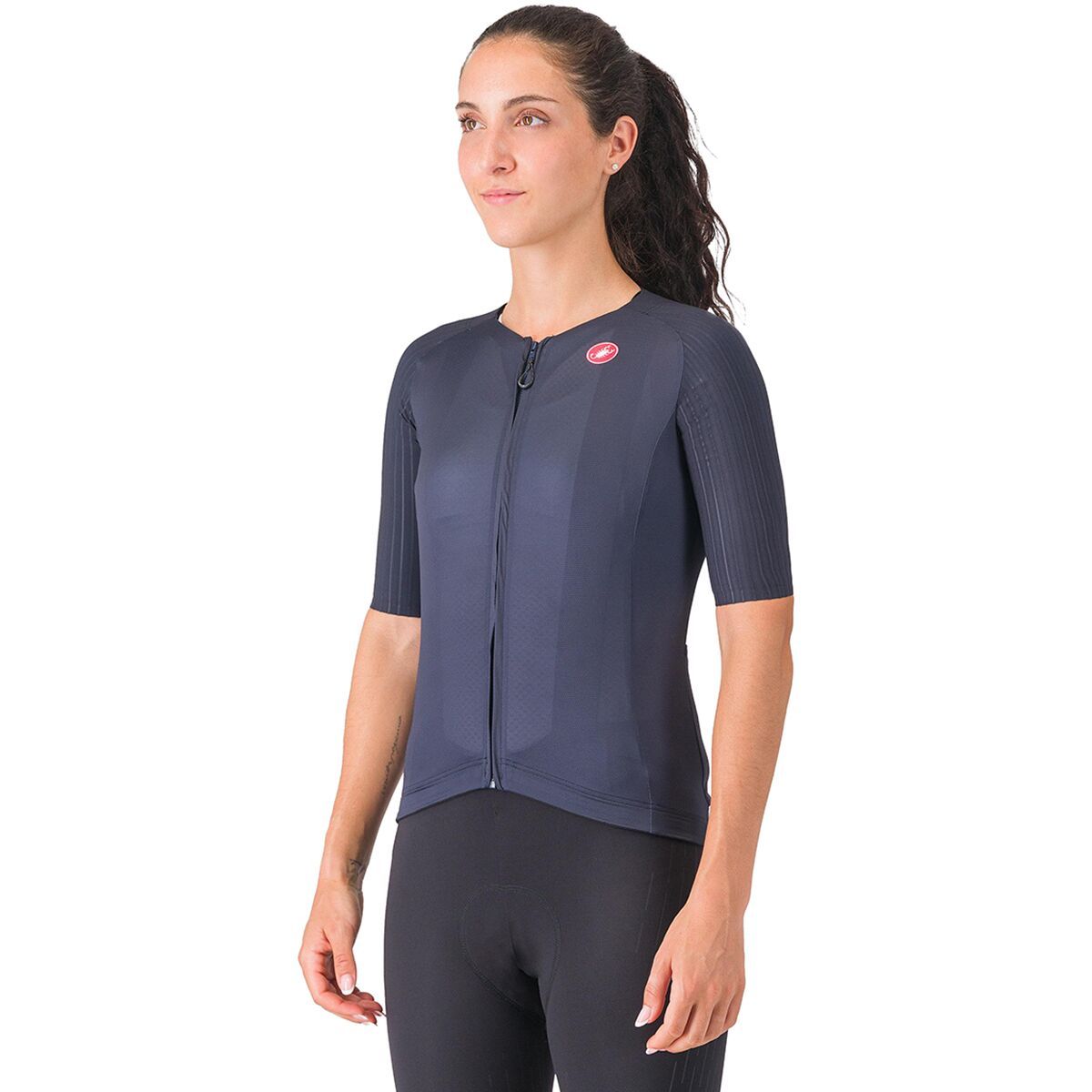 Image of Castelli Aero Pro 8S Short-Sleeve Jersey - Women's Belgian Blue, M