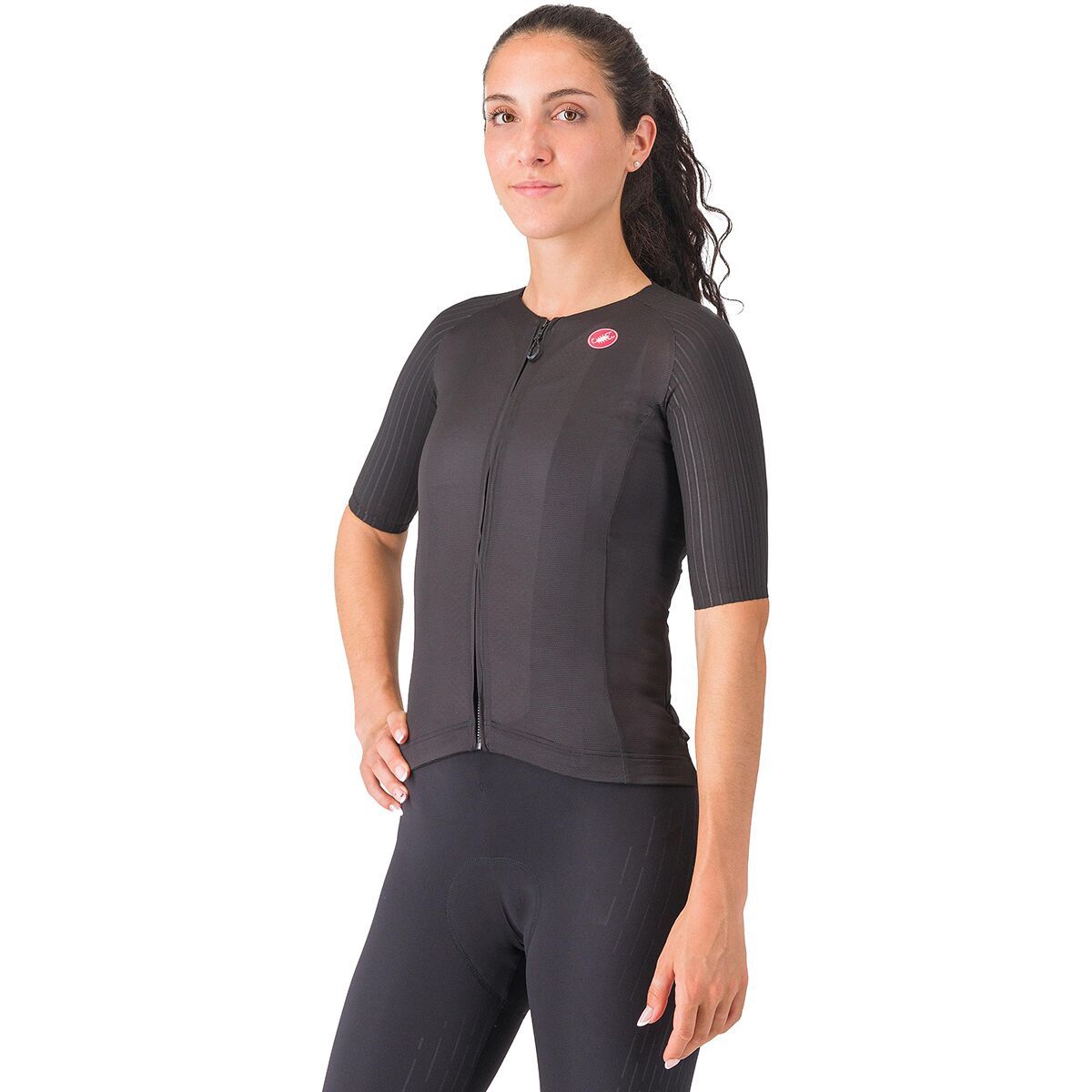 Image of Castelli Aero Pro 8S Short-Sleeve Jersey - Women's Black, M