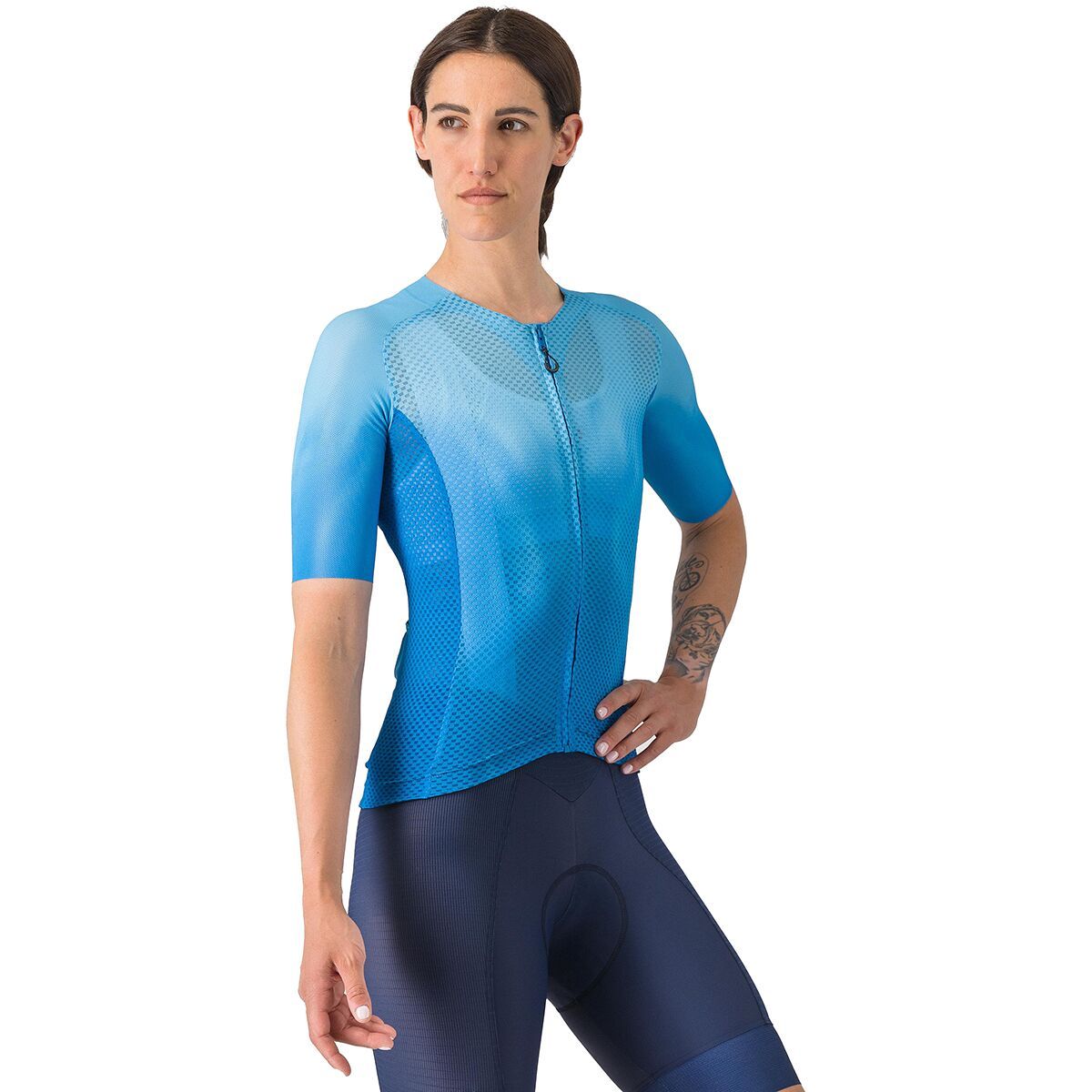 Image of Castelli Climber's A/C Short-Sleeve Jersey - Women's Aquamarine, L