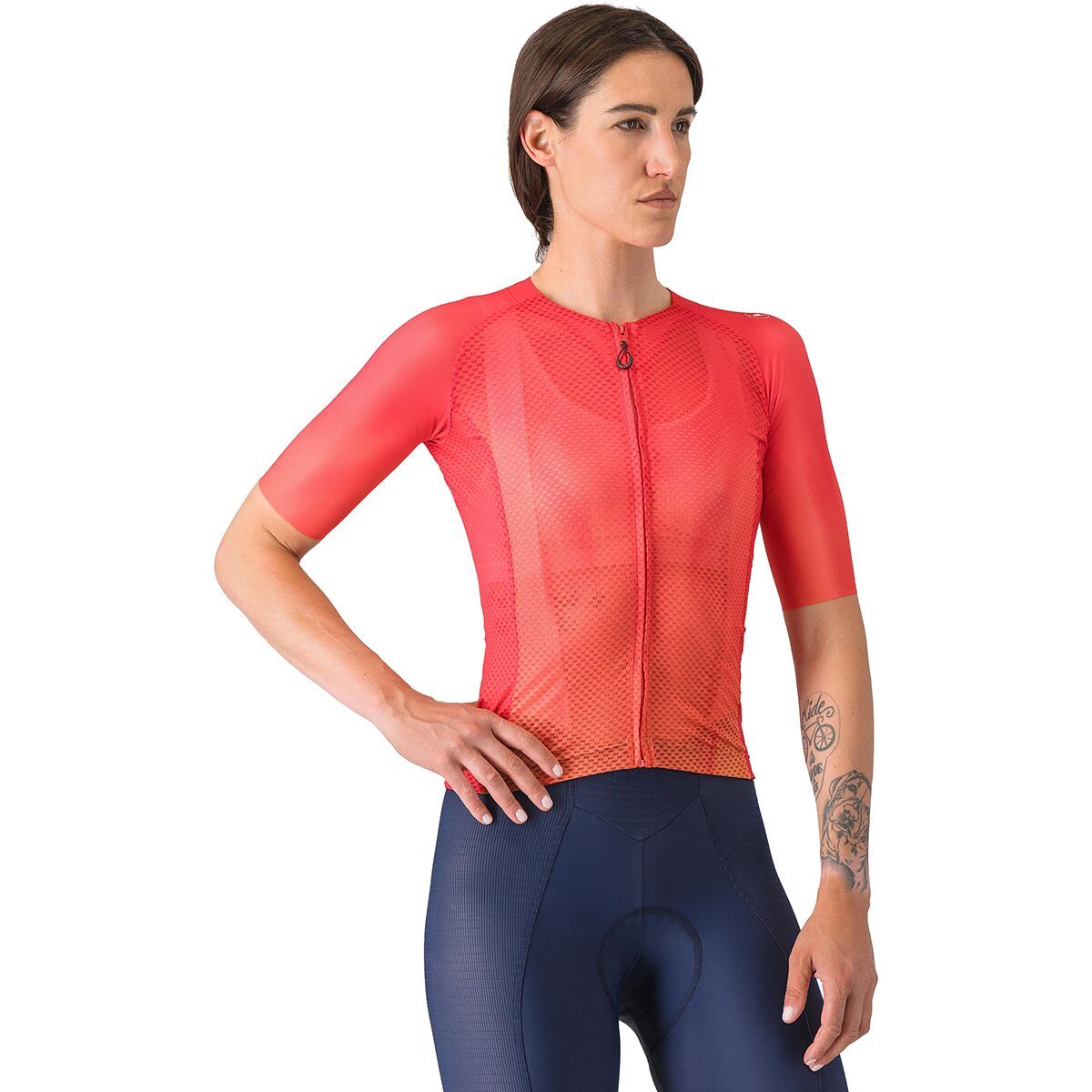 Image of Castelli Climber's A/C Short-Sleeve Jersey - Women's Hibiscus, L