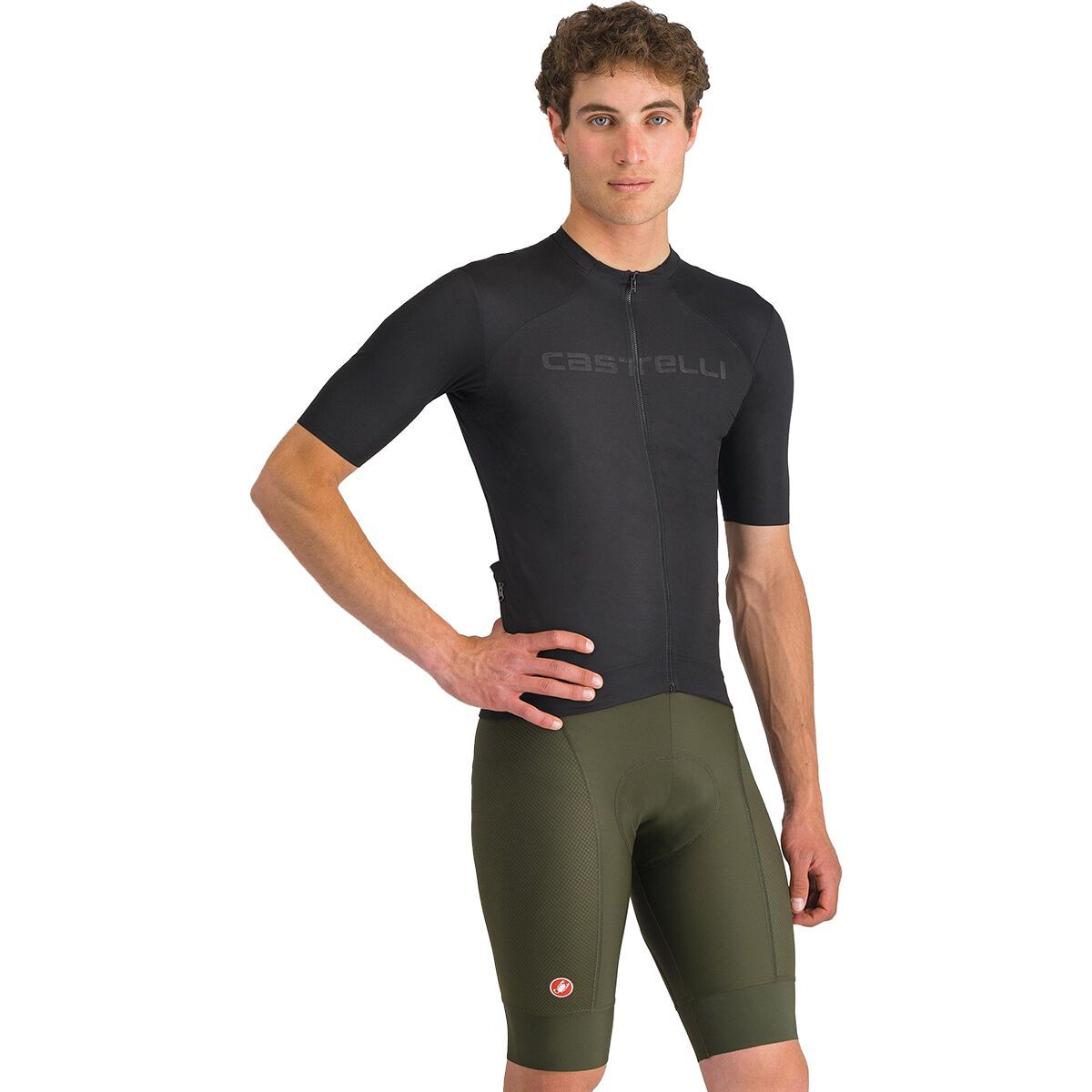 Castelli Competizione 2 Bib Short - Men's Deep Green, S