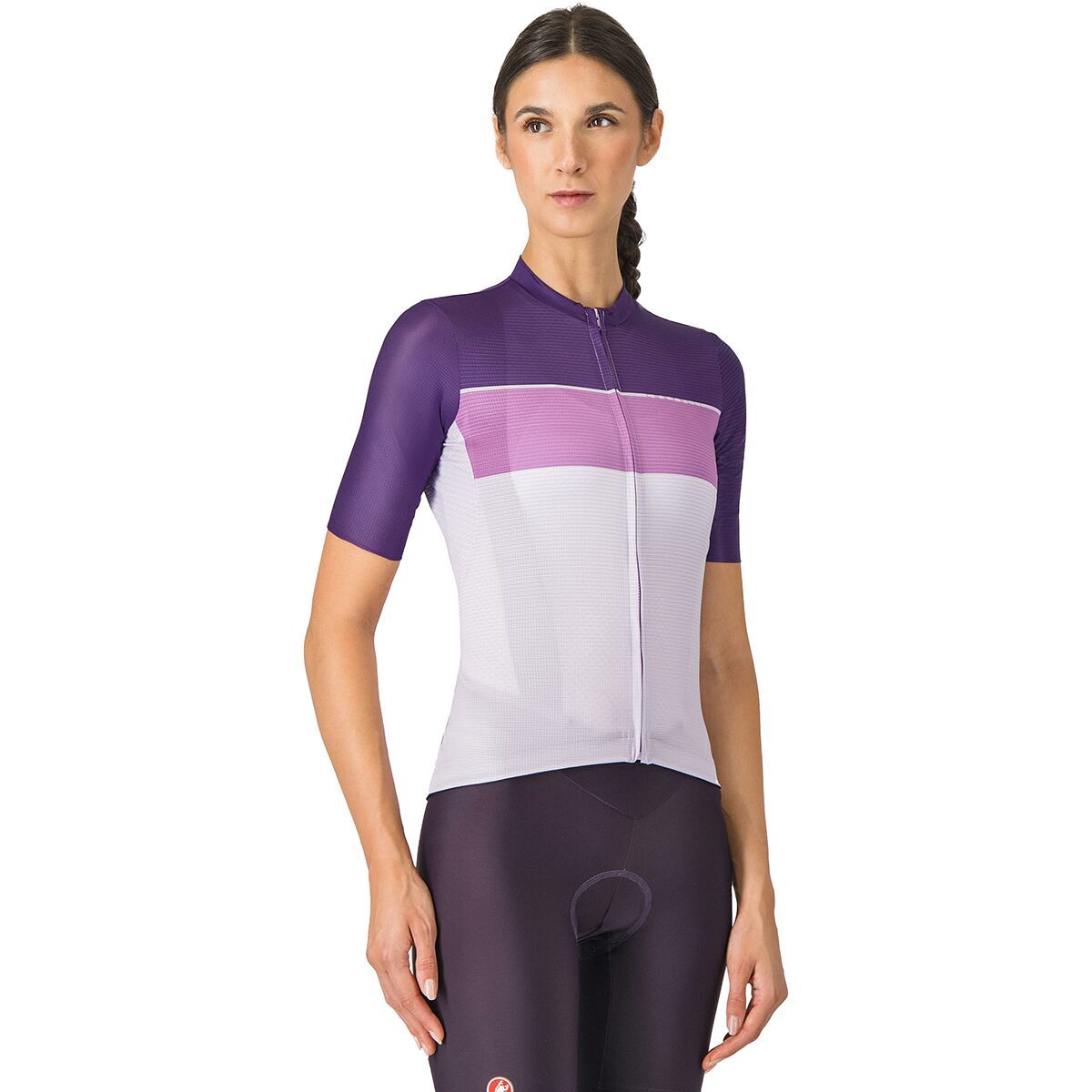 Image of Castelli Elegante Short-Sleeve Jersey - Women's Orchid Petal/Hortensia/Purple, S