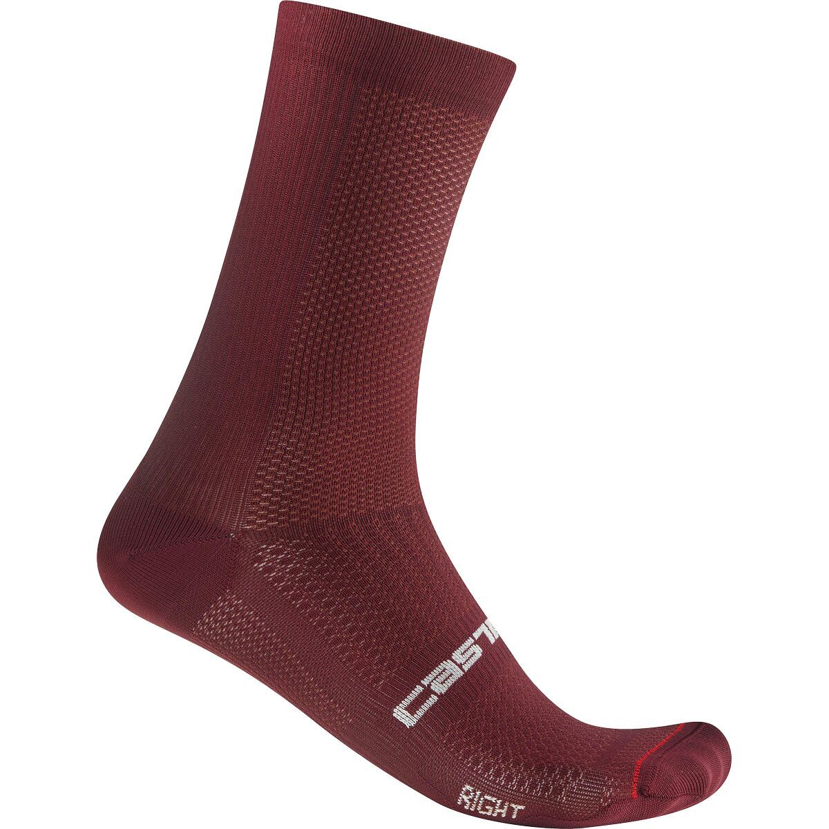 Image of Castelli Espresso 18 Sock Deep Bordeaux, L/XL