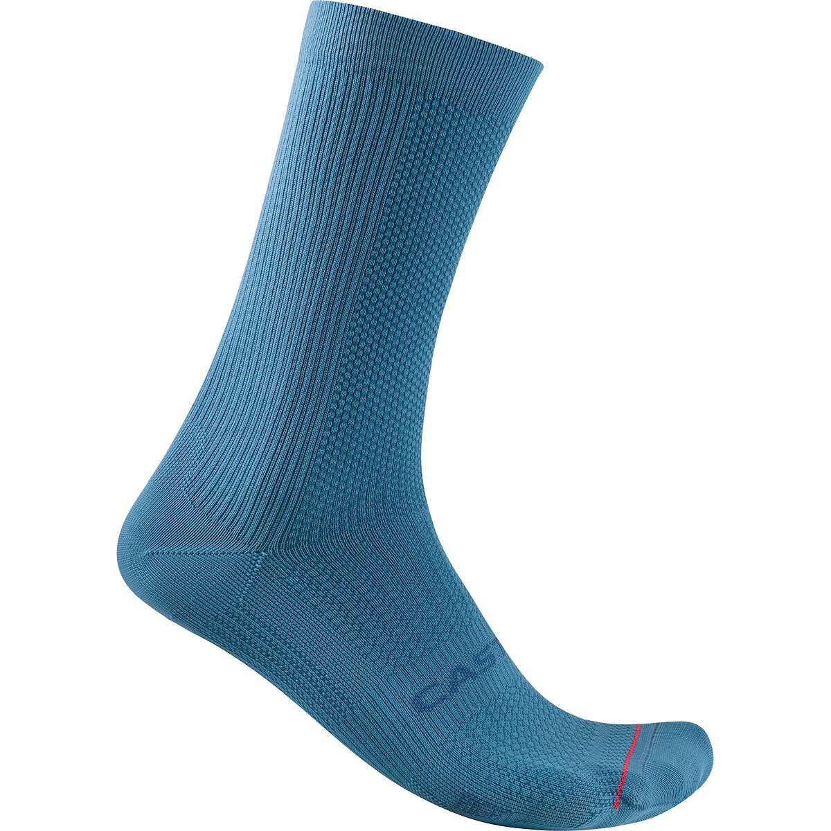 Image of Castelli Espresso 18 Sock Metallic Blue, S/M