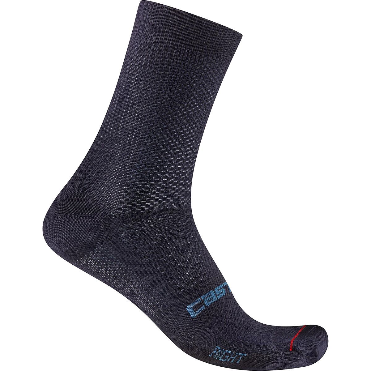Image of Castelli Espresso 2 12 Sock - Women's Belgian Blue, S/M
