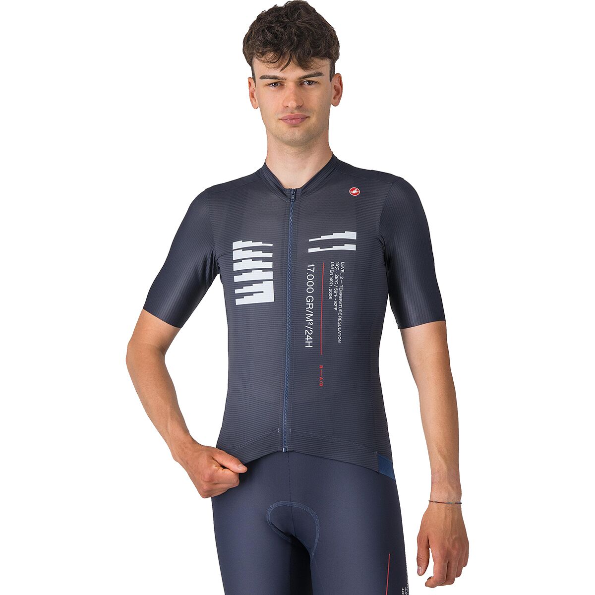 Castelli Castelli Espresso R-A/D Short-Sleeve Jersey - Men's Twilight Blue, XXL