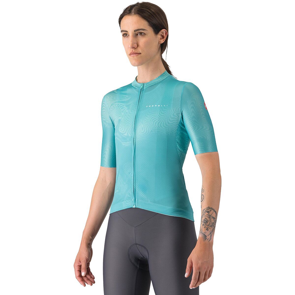 Image of Castelli Fantasia Short-Sleeve Jersey - Women's Pool Blue, L